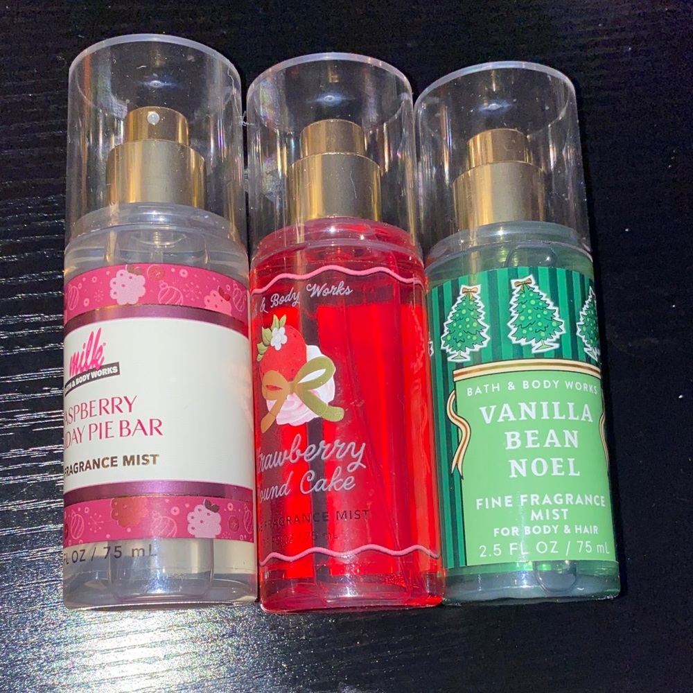Bath & Body Works Mini Fragrance Mist Trio - Pink, Red, Green - Picture 3 of 3